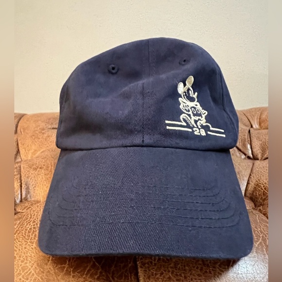 Disney Parks Mickey Mouse Embroidered Navy Ball Cap Hat - Picture 1 of 5